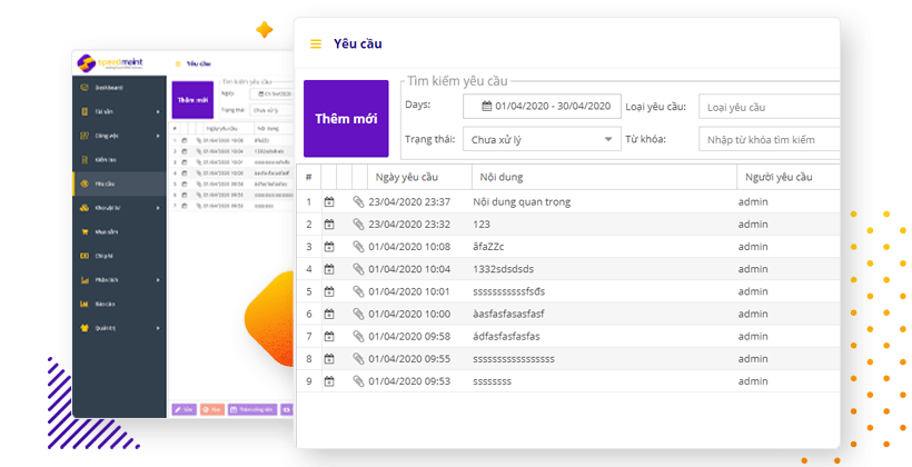 Quản lý yêu cầu bảo trì - SpeedMaint - Leading Cloud CMMS Software